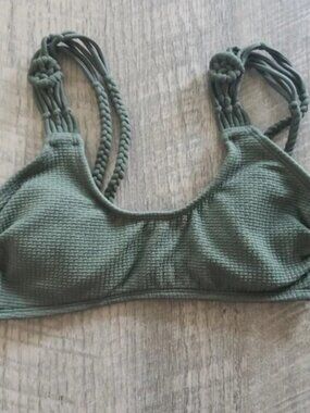 Xhilaration Olive Green Bikini Swim Top.